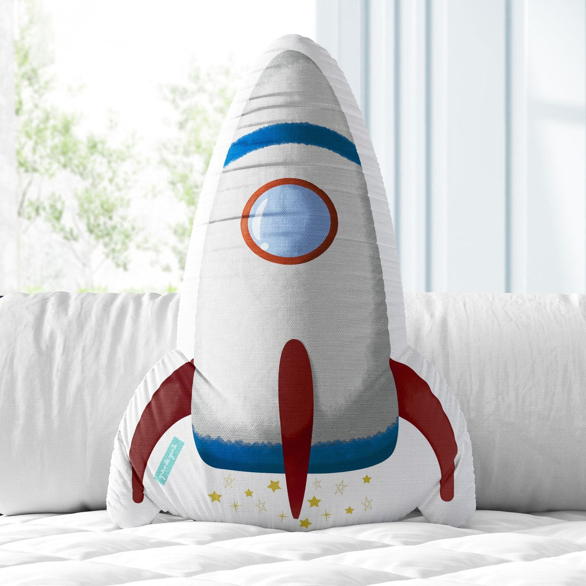 Astronaut Rocket Cushion 13" Grão de Gente