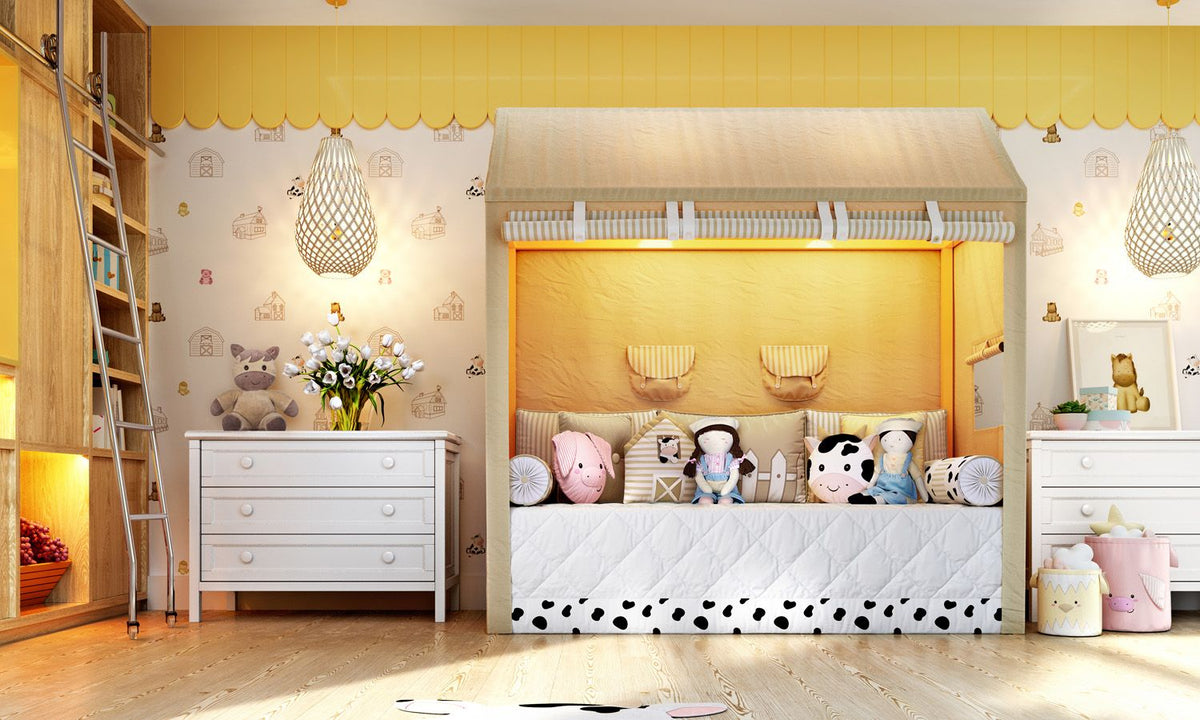 6 Piece Little Farm Daybed Bedding Set Grão de Gente